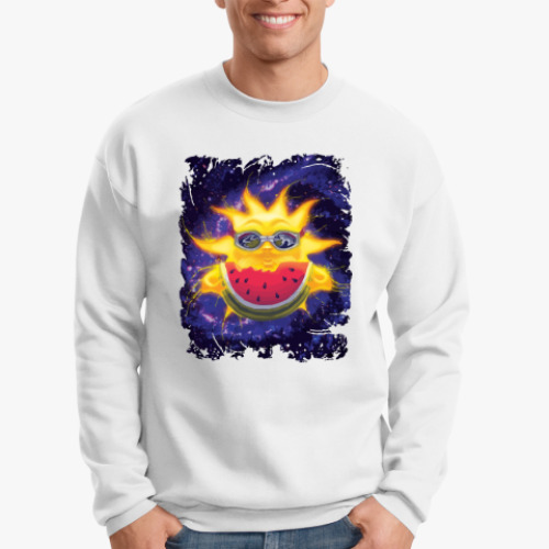 Свитшот с принтом Солнечный арбуз