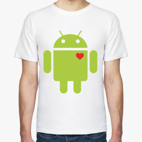 Футболка с принтом AndroidLove