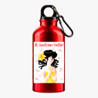 Металлическая бутылка 400 мл UV-DTF