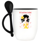 Кружка с ложкой