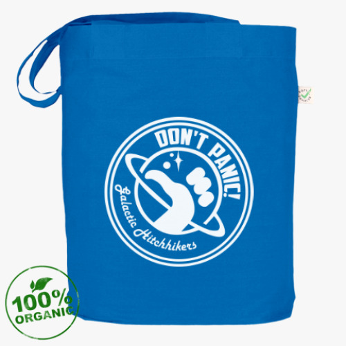 Сумка шоппер с принтом Автостопом по галактике