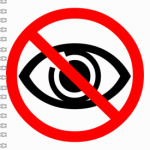 Знак не смотреть!