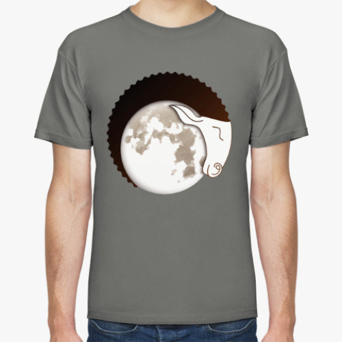 Футболка с принтом Лунный Баран