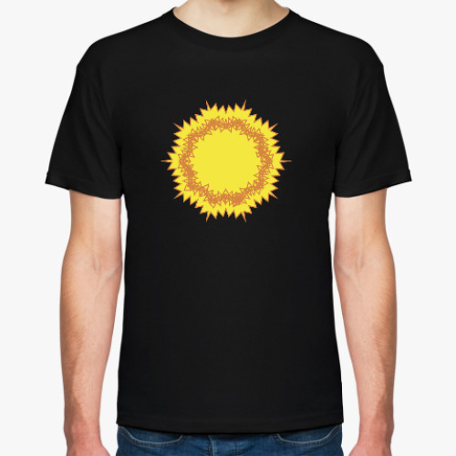 Футболка с принтом солнце