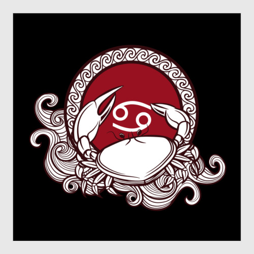 Постер с принтом Символ Рак Знак Зодиака