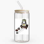 Банка с бамбуковой крышкой