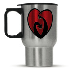 Кружка-термос металлик Коты