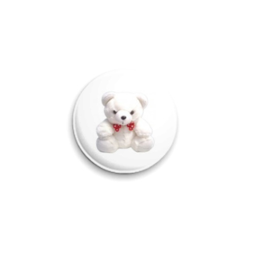 Значок 25мм с принтом Мишка