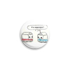 Значок 25 мм единорог