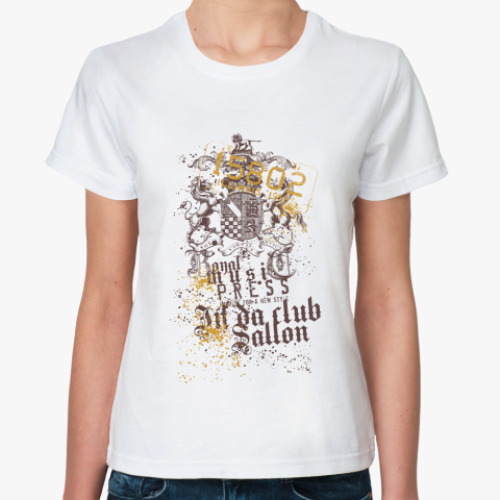 Классическая футболка с принтом illinois