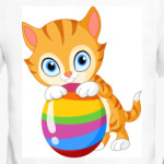  котик с мячиком