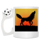 Кружка с футбольным мячиком