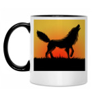 Кружка двухцветная