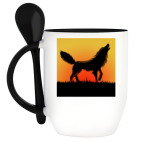 Кружка с ложкой