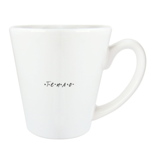 Чашка Латте с принтом чай