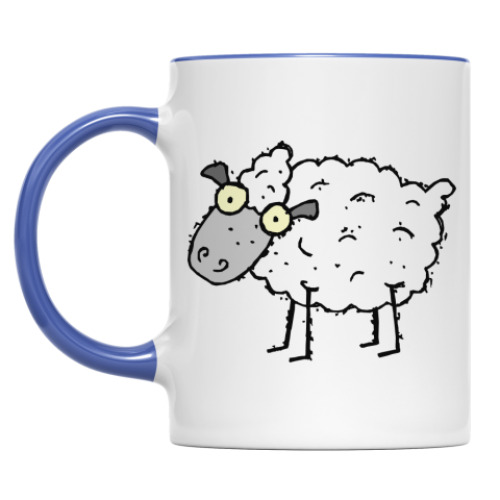 Кружка с принтом Барашек