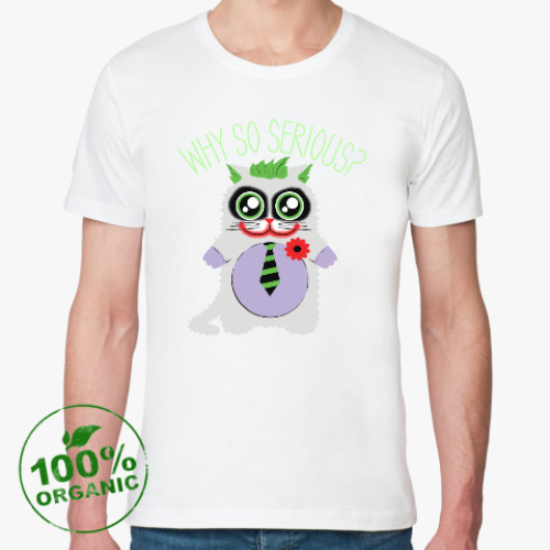 Футболка из органик-хлопка с принтом Why so serious