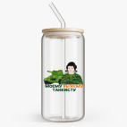 Банка с бамбуковой крышкой