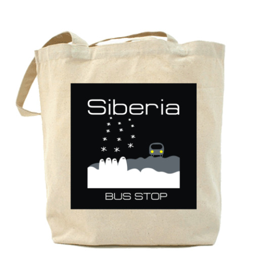 Сумка шоппер с принтом Bus-Stop