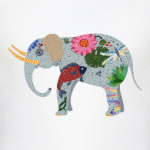 Этнический слон. Модный принт