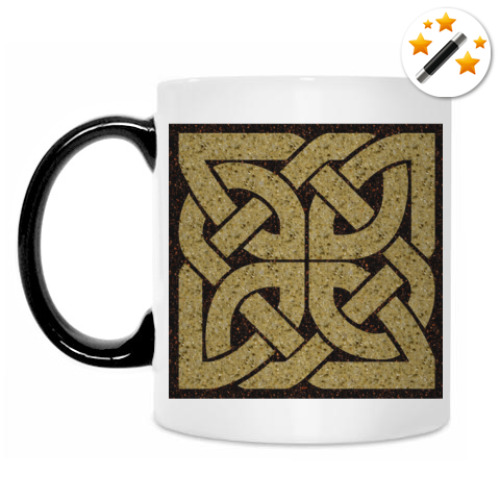 Кружка-хамелеон с принтом Кельт