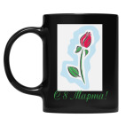 Кружка цветная UV-DTF