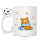 Кружка с футбольным мячиком