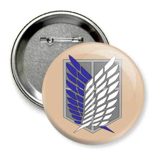 Значок 75мм с принтом Shingeki No Kyojin