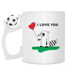 Кружка с футбольным мячиком