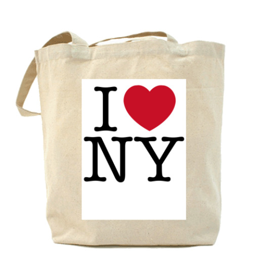 Сумка шоппер с принтом i love NY