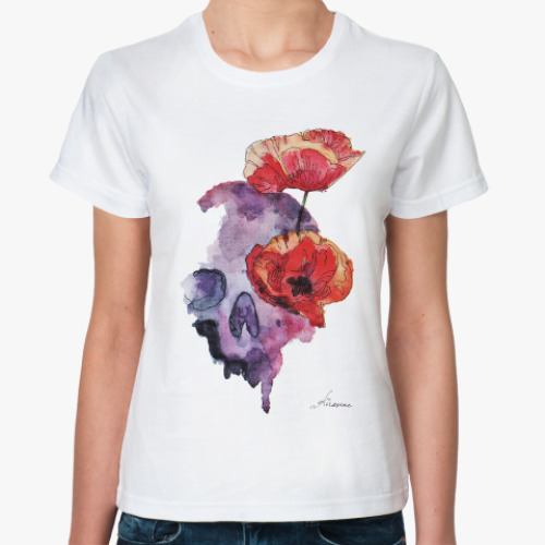 Классическая футболка с принтом Сон Элли