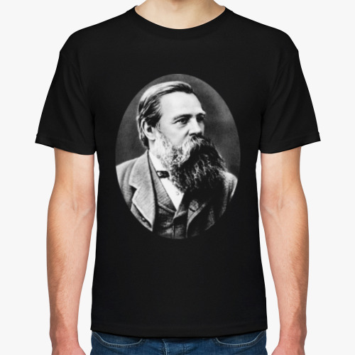Футболка с принтом Фридрих Энгельс / Friedrich Engels