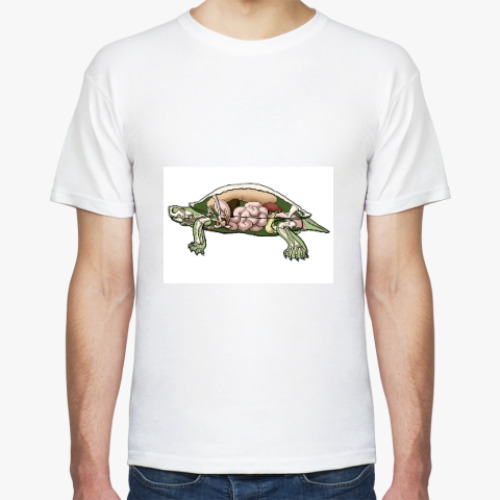 Футболка с принтом Внутренности черепахи