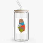 Банка с бамбуковой крышкой