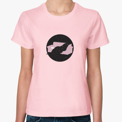 Женская футболка с принтом Сны