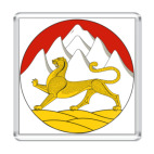 Магнит 6.5 x 6.5 см Герб РСО-Алания