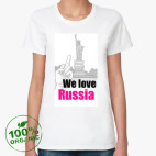 Женская футболка органик