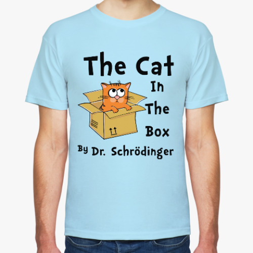 Футболка с принтом Кот Шрёдингера