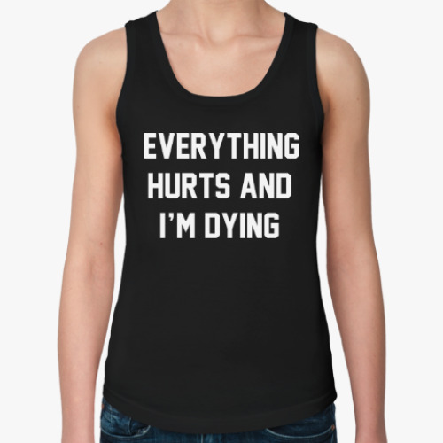 Женская майка с принтом Депра