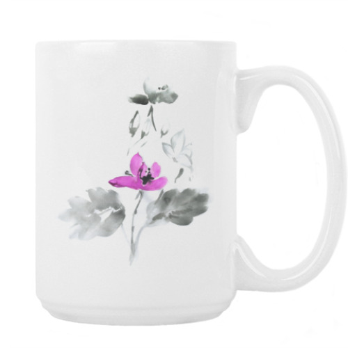 Кружка с принтом Цветок Лотоса