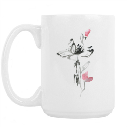 Кружка с принтом Цветок Лотоса