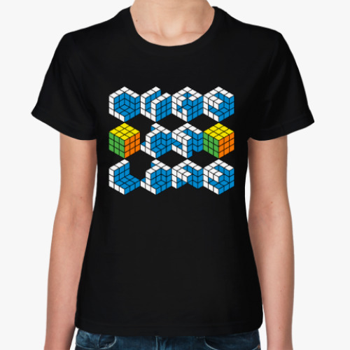 Женская футболка с принтом Кубик Рубика | Rubiks Cube