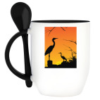 Кружка с ложкой