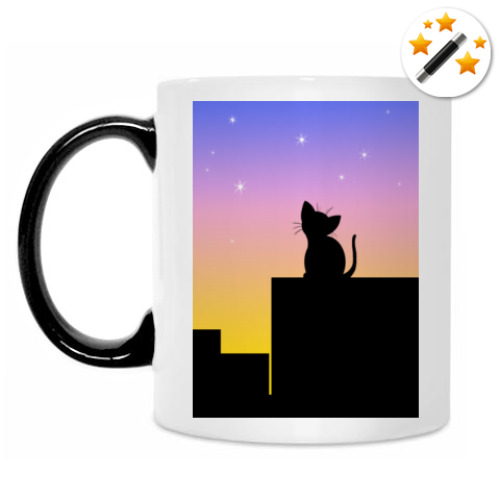 Кружка-хамелеон с принтом Восход