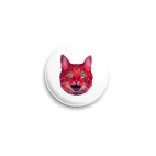 Значок 25 мм  «Red cat»