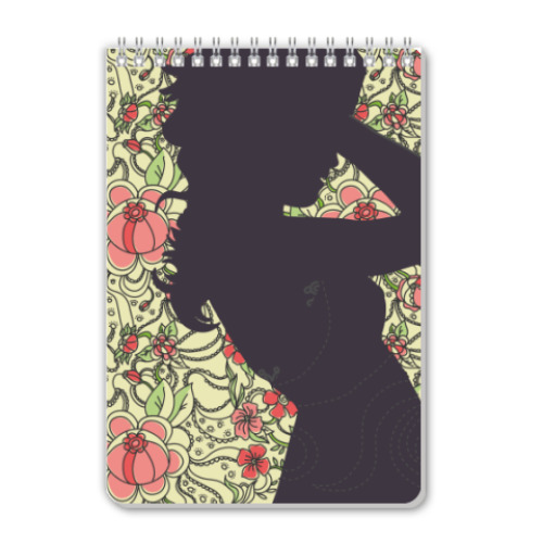 Блокнот с принтом Девушка