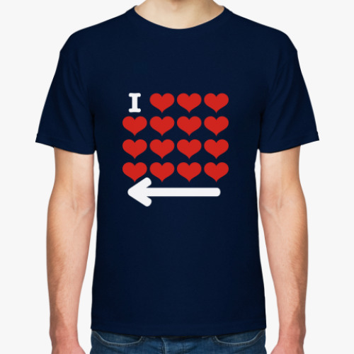 Футболка с принтом I love