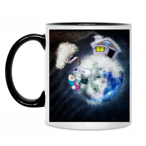 Кружка с принтом История про девочку