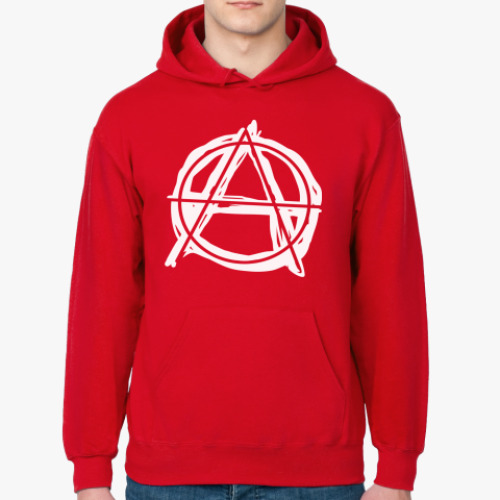 Толстовка худи с принтом Анархия