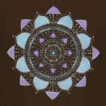 Мандала, ручная работа точками